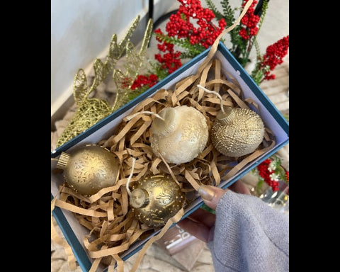 Gold Snowball Box